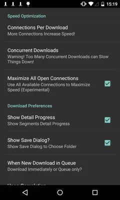 Turbo Download Manager android App screenshot 0