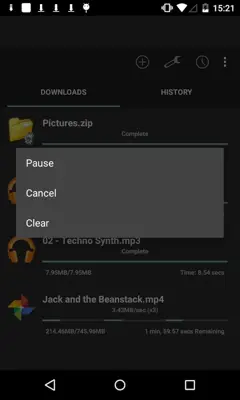 Turbo Download Manager android App screenshot 2