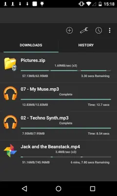 Turbo Download Manager android App screenshot 3